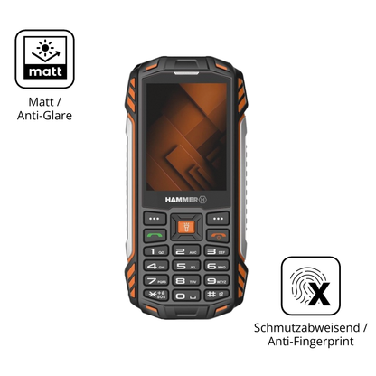 4x Schutzfolie matt für Hammer Power Plus LTE Display-Schutzfolie