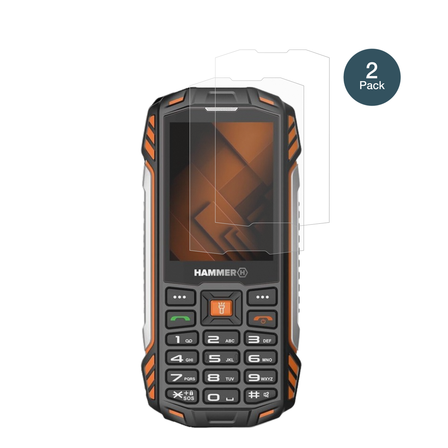 2x 9H Schutzfolie matt für Hammer Power Plus LTE Panzerfolie