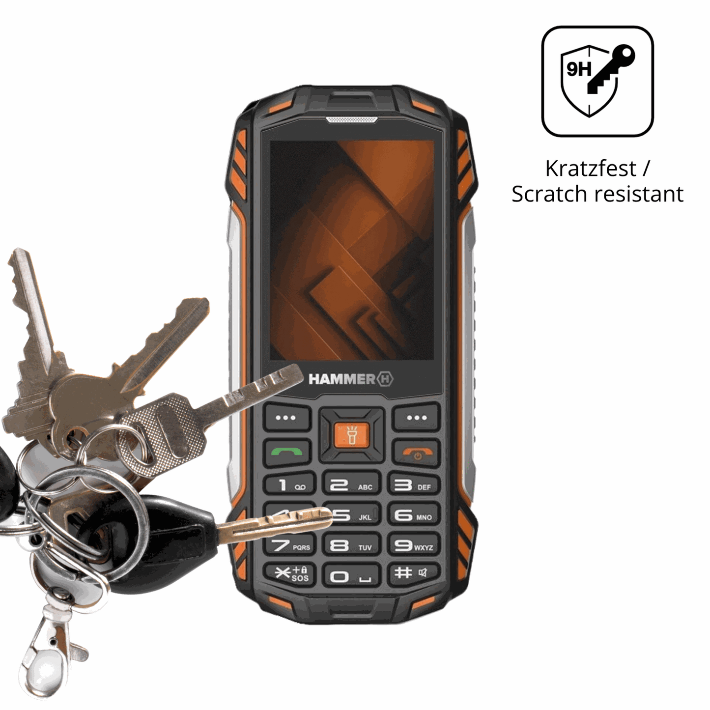 2x 9H Schutzfolie matt für Hammer Power Plus LTE Panzerfolie
