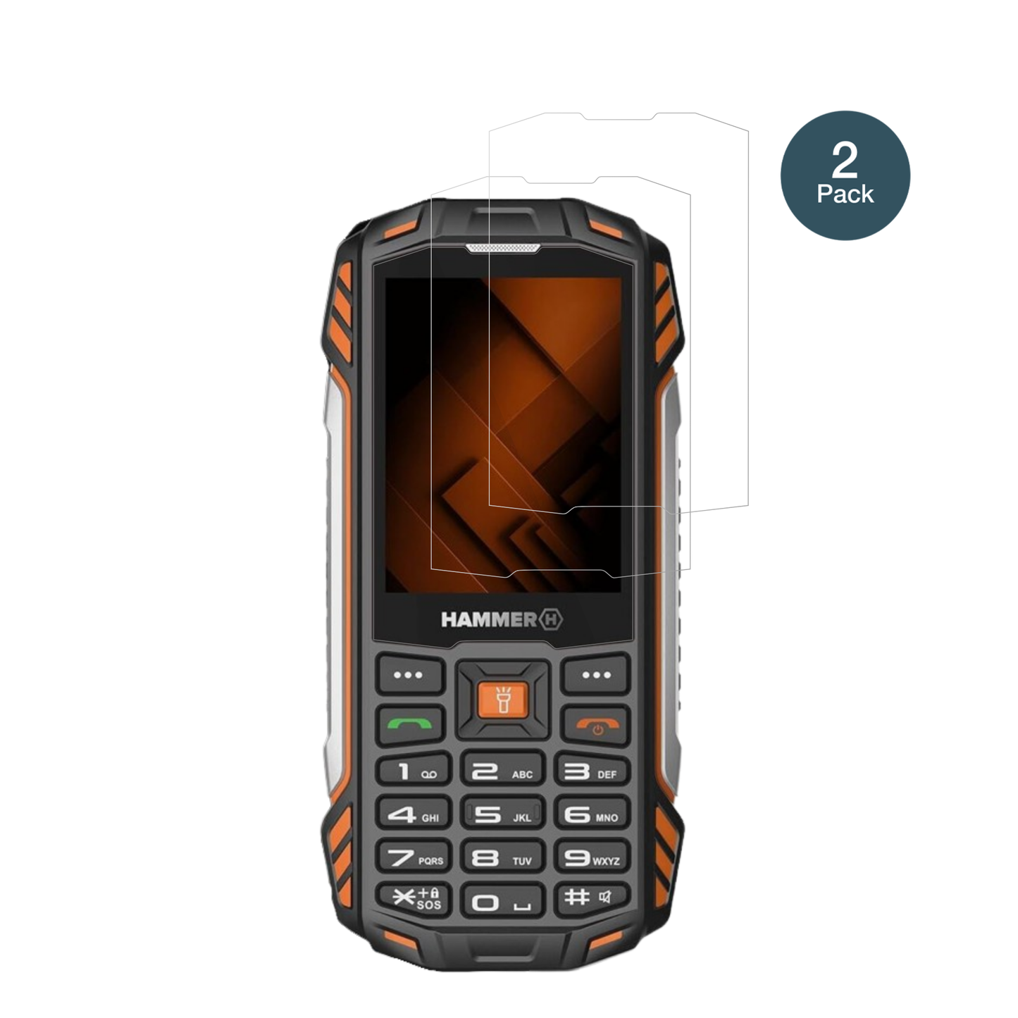 2x 9H Schutzfolie für Hammer Power Plus LTE Panzerfolie
