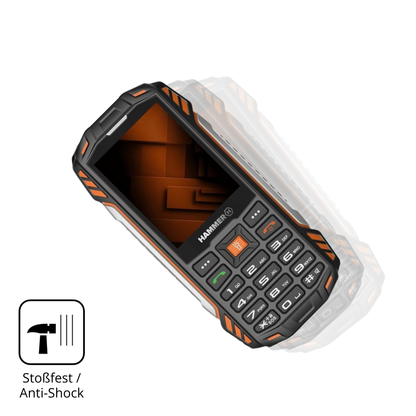 2x 9H Schutzfolie für Hammer Power Plus LTE Panzerfolie