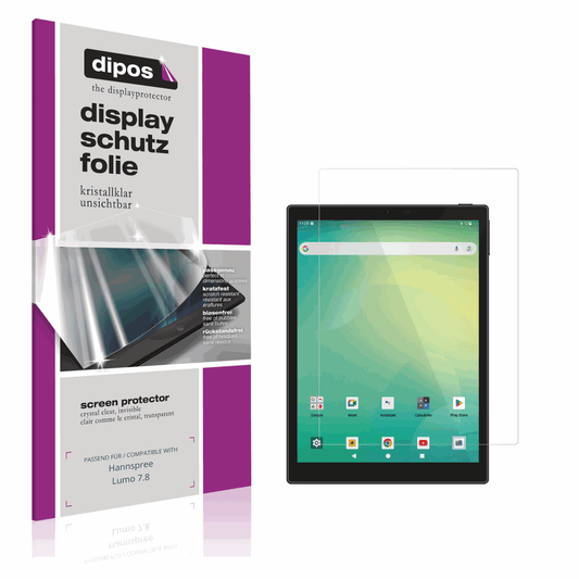2x Screen Protector for Hannspree Lumo 7.8 Protection Crystal Clear dipos