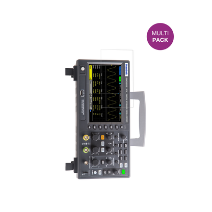 HantekDSO2D15 Oscilloscope mit aufgebrachter dipos Displayschutzfolie, glasklare Darstellung ohne Einschränkungen