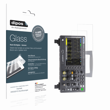 Matte Displayschutzfolie von dipos passend für Hantek DSO2D15 Oscilloscope, 9H kratzfest und blasenfrei montiert