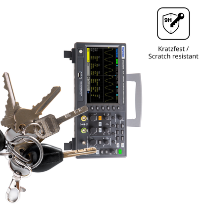 dipos Displayschutz für Hantek DSO2D15 Oscilloscope, transparente Oberfläche, perfekte Passform auch für die Rundungen