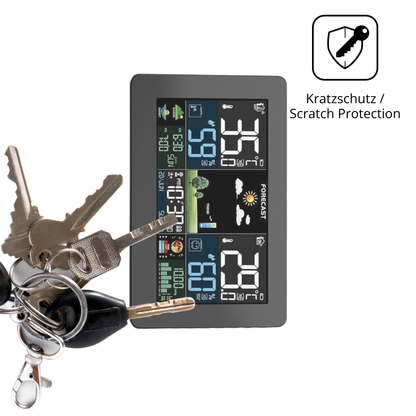 Schutz gegen Kratzer auf dem HAOYAO Wetterstation Glas durch Schlüssel oder Ähnliches