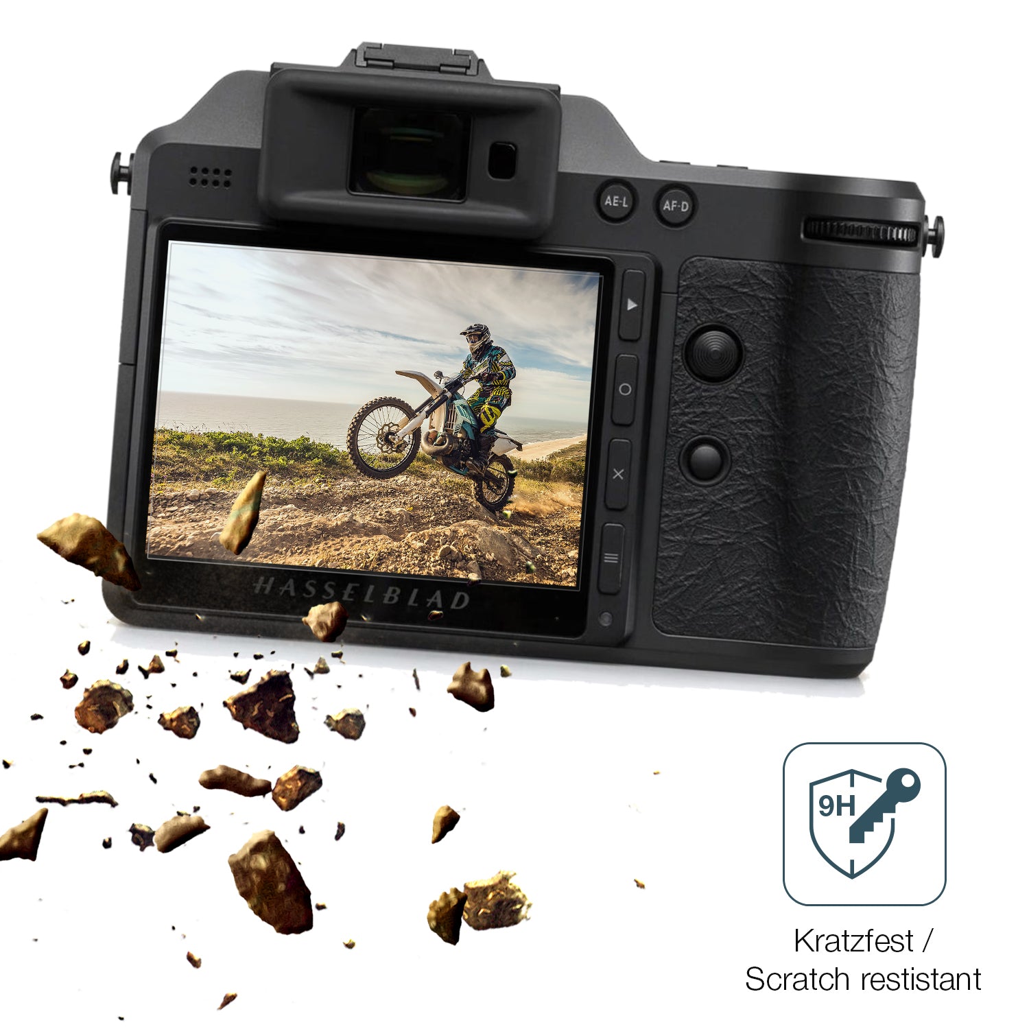 dipos Displayschutz für Hasselblad X2D II, mattierte Oberfläche, robuste Festigkeit und perfekte Passform