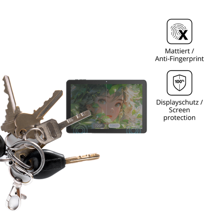 dipos Displayschutz für Hasskya Z70, mattierte Oberfläche, Blickschutzfilter und perfekter Passform