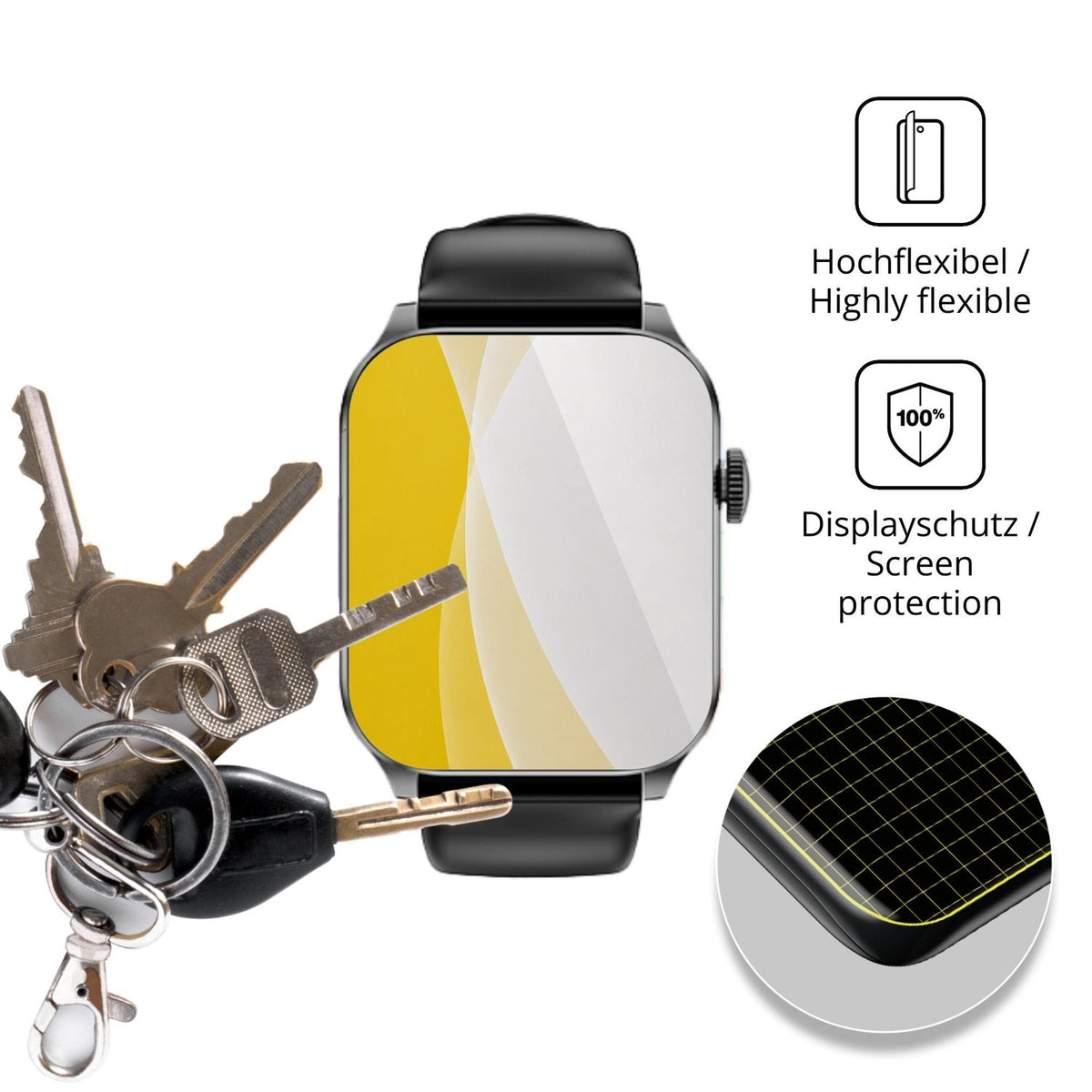 dipos Displayschutz für Haulvean T1, transparente Oberfläche, geringe Dicke und perfekte Passform