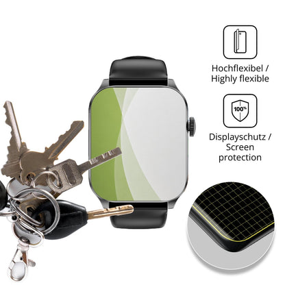 dipos Displayschutz für Haulvean T1, transparente Oberfläche, perfekte Passform auch für die Rundungen