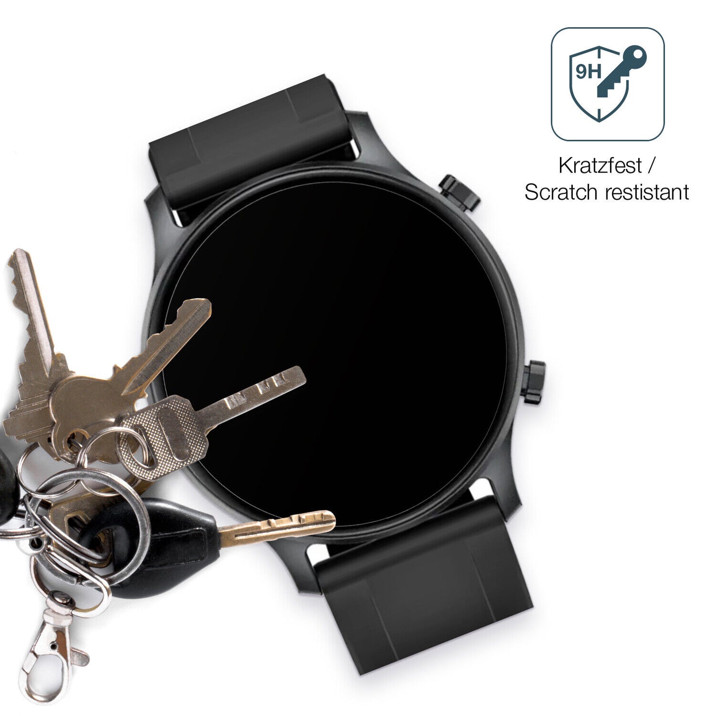 dipos Displayschutz für Haylou RS3, mattierte Oberfläche, robuste Festigkeit und perfekte Passform