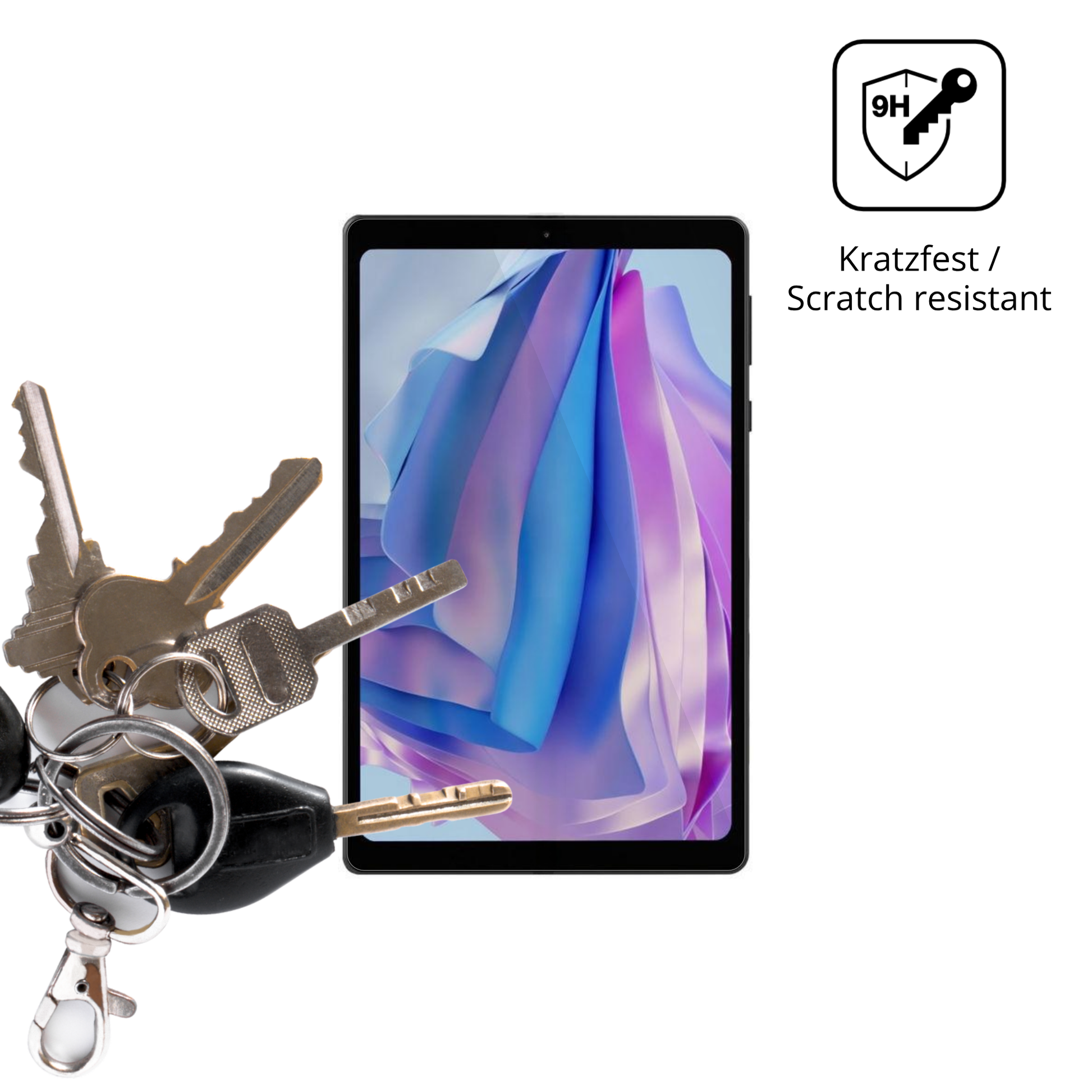 dipos Displayschutz für Headwolf Fpad 5, transparente Oberfläche, perfekte Passform auch für die Rundungen