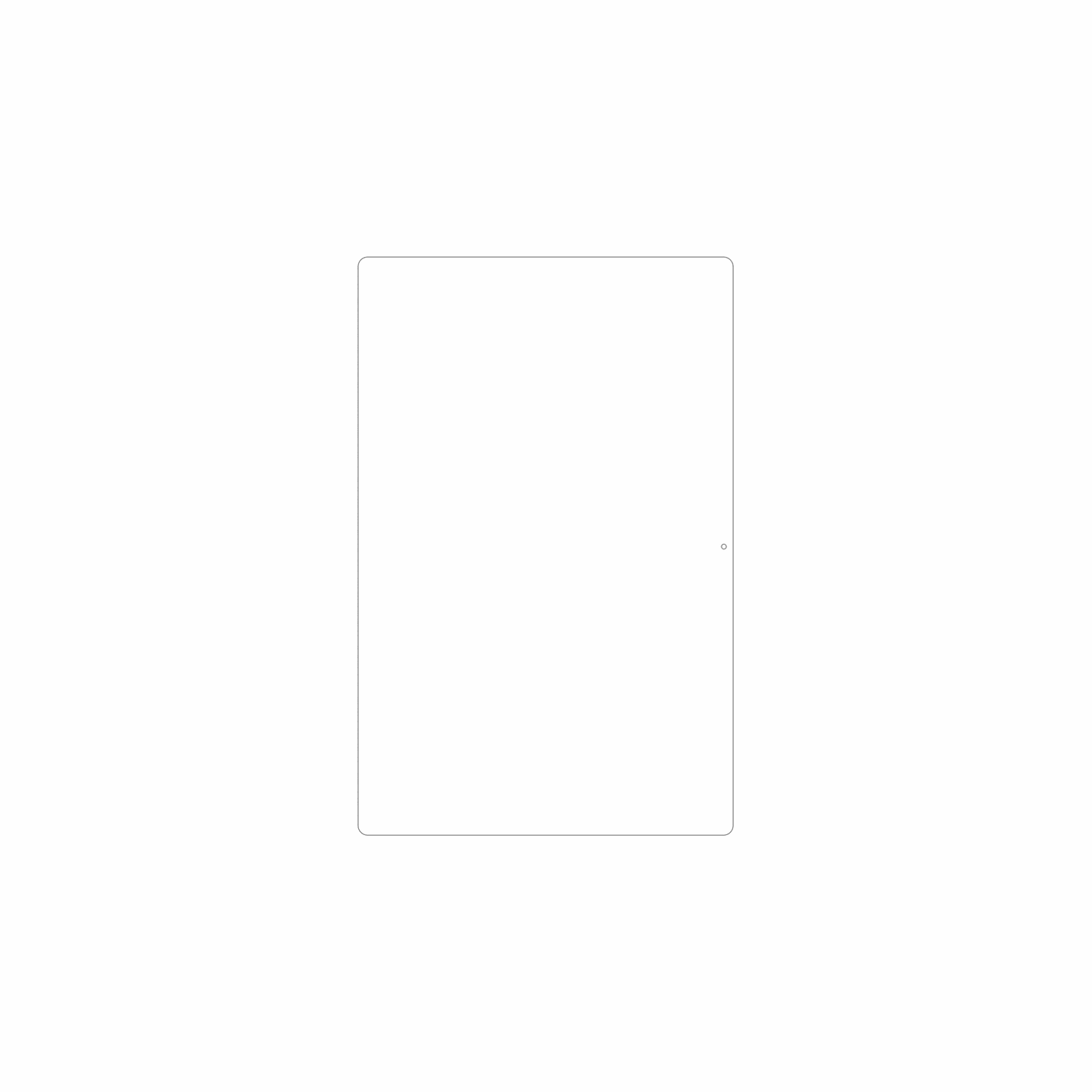dipos Displayschutz für Headwolf HPad 6, mattierte Oberfläche, geringe Dicke und perfekte Passform