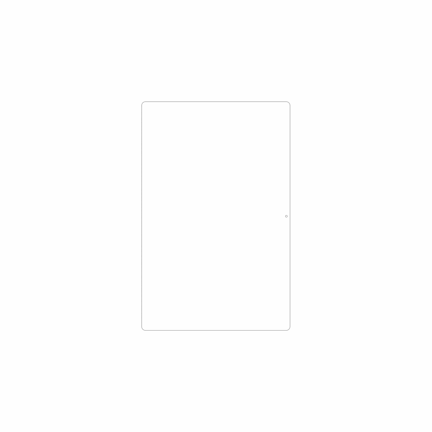 dipos Displayschutz für Headwolf HPad 6, mattierte Oberfläche, geringe Dicke und perfekte Passform