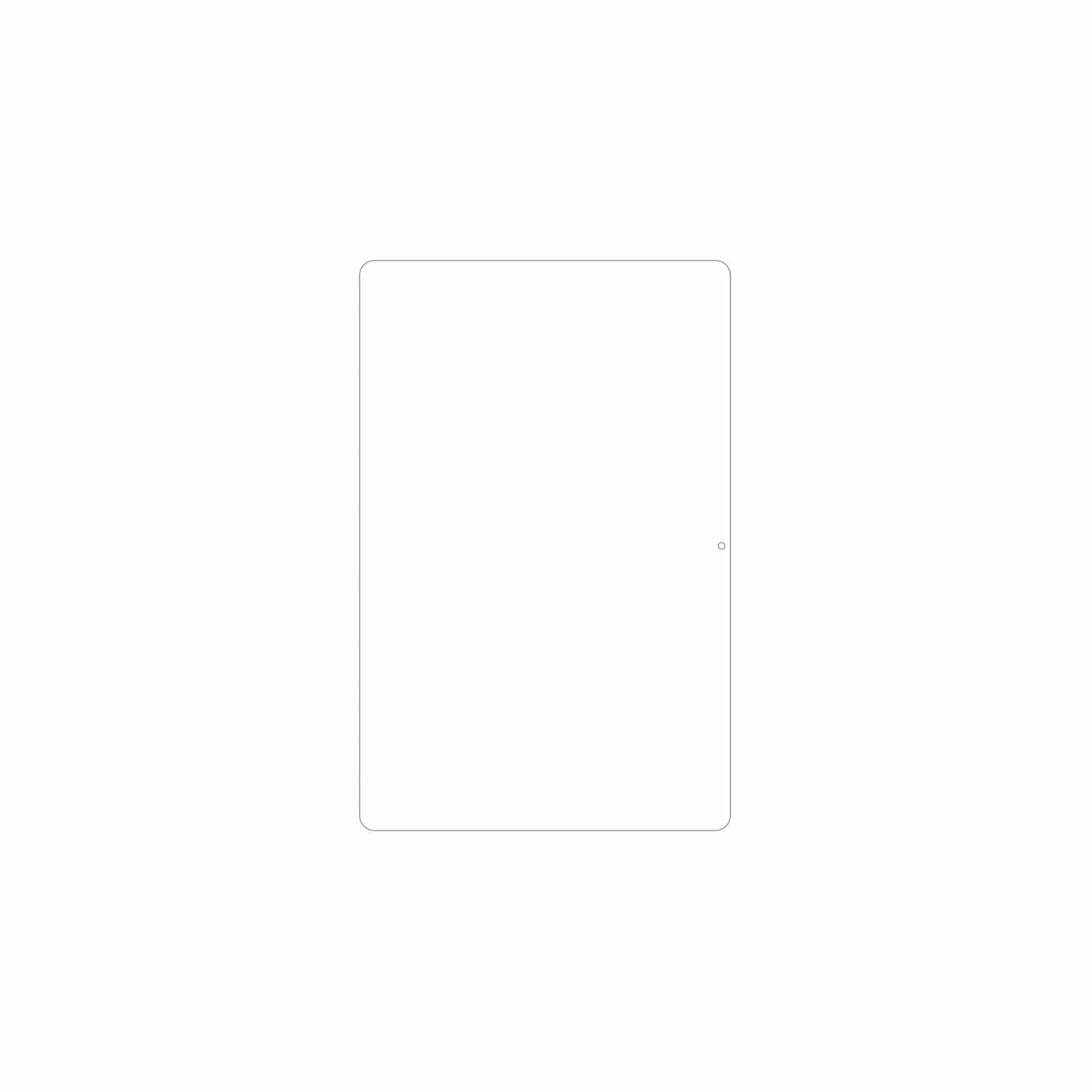 dipos Displayschutz für Headwolf WPad 7, mattierte Oberfläche, geringe Dicke und perfekte Passform