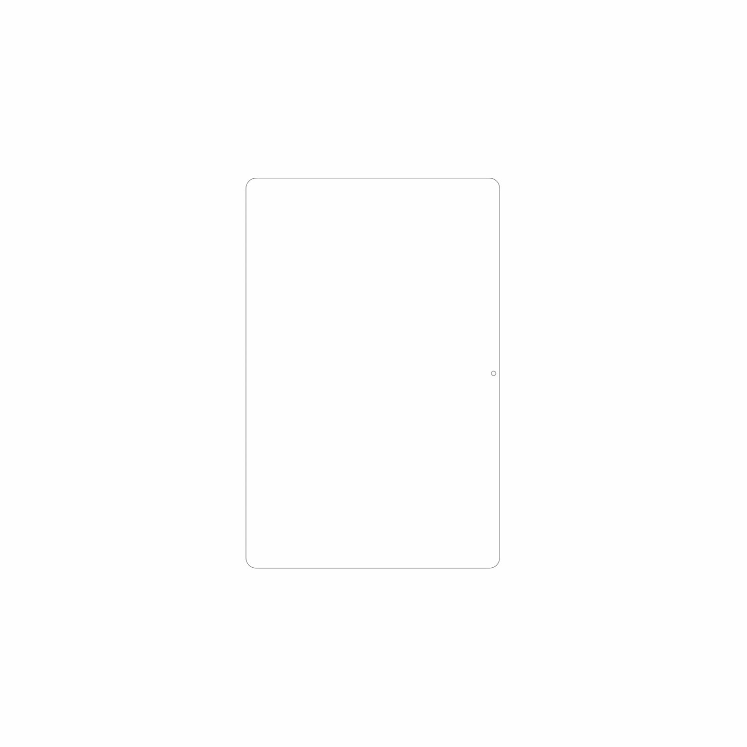 dipos Displayschutz für Headwolf WPad 7, mattierte Oberfläche, geringe Dicke und perfekte Passform
