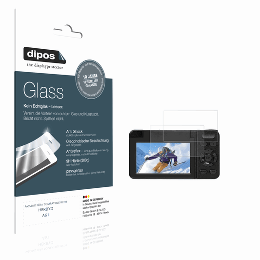 2x Screen Protector for HERBYD A61 matte Flexible Glass 9H dipos