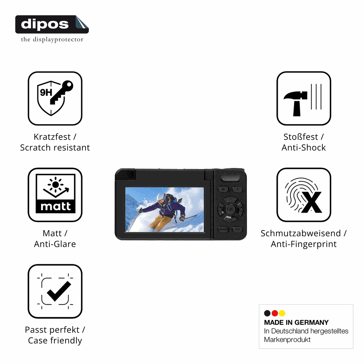 2x Screen Protector for HERBYD A61 matte Flexible Glass 9H dipos