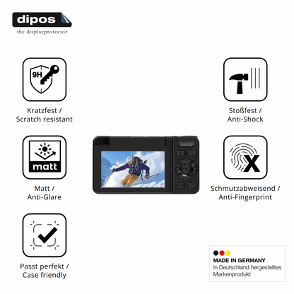 2x Screen Protector for HERBYD A61 matte Flexible Glass 9H dipos