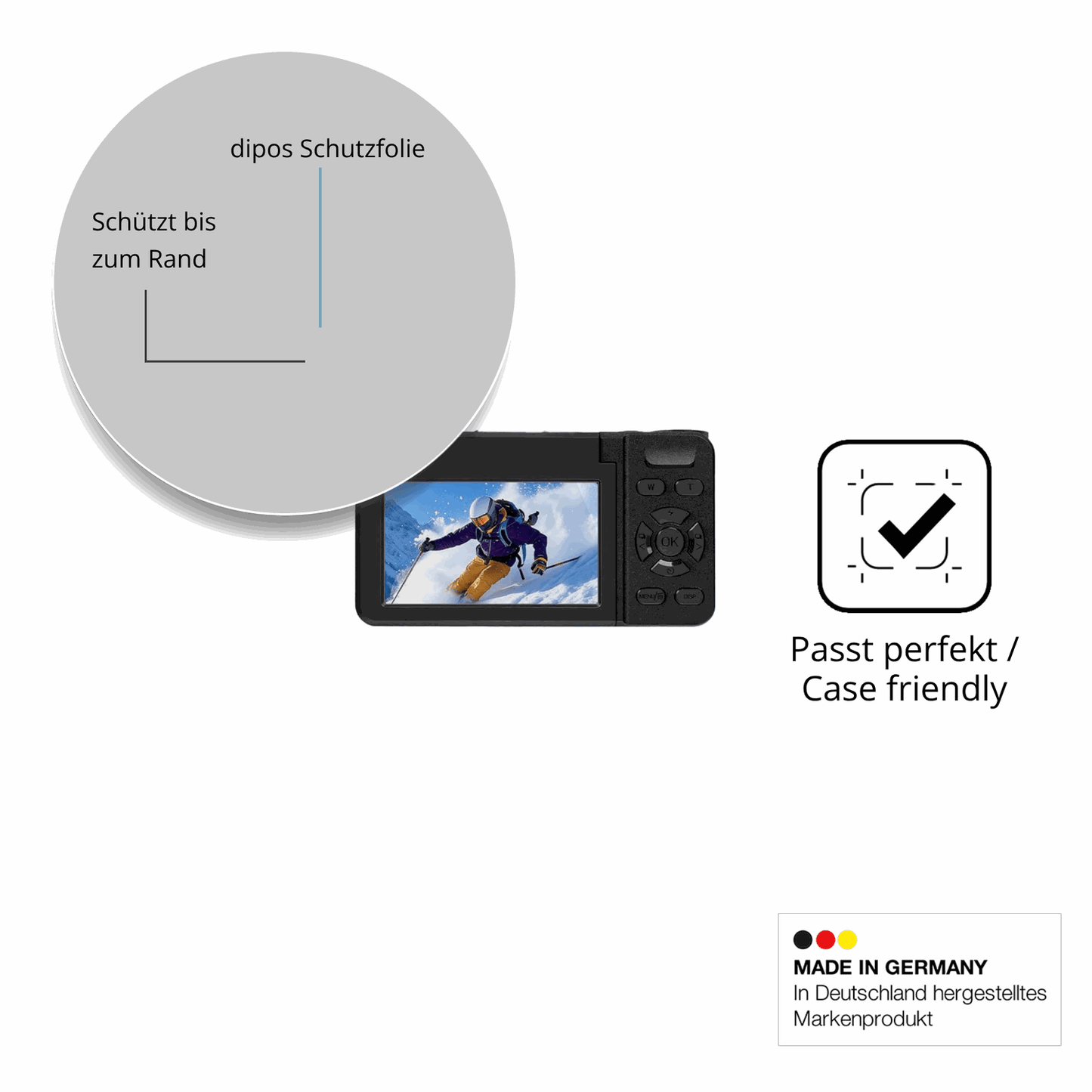 2x Screen Protector for HERBYD A61 Flexible Glass 9H dipos