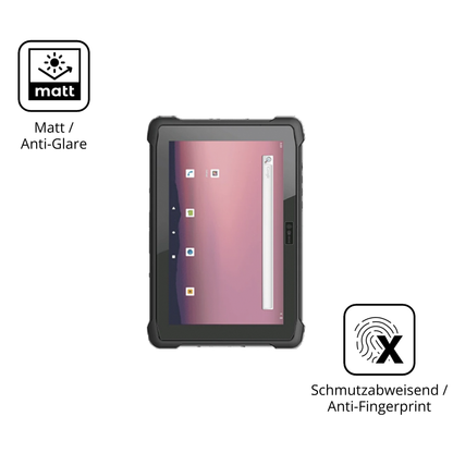 9H Hartbeschichtete, flexible Folie passend zugeschnitten für hermatecsolidtab g99 10 zoll