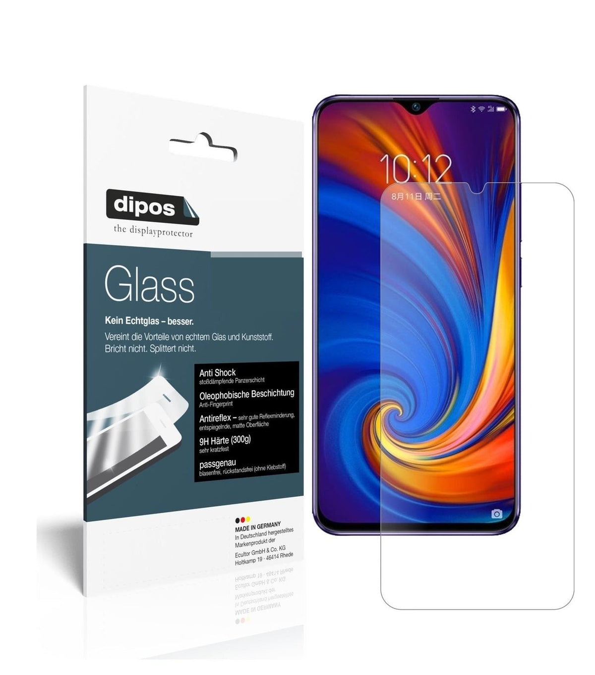 1x I Screen Protector for I Lenovo Z5s I matte I Flexible Glass I 9H I dipos