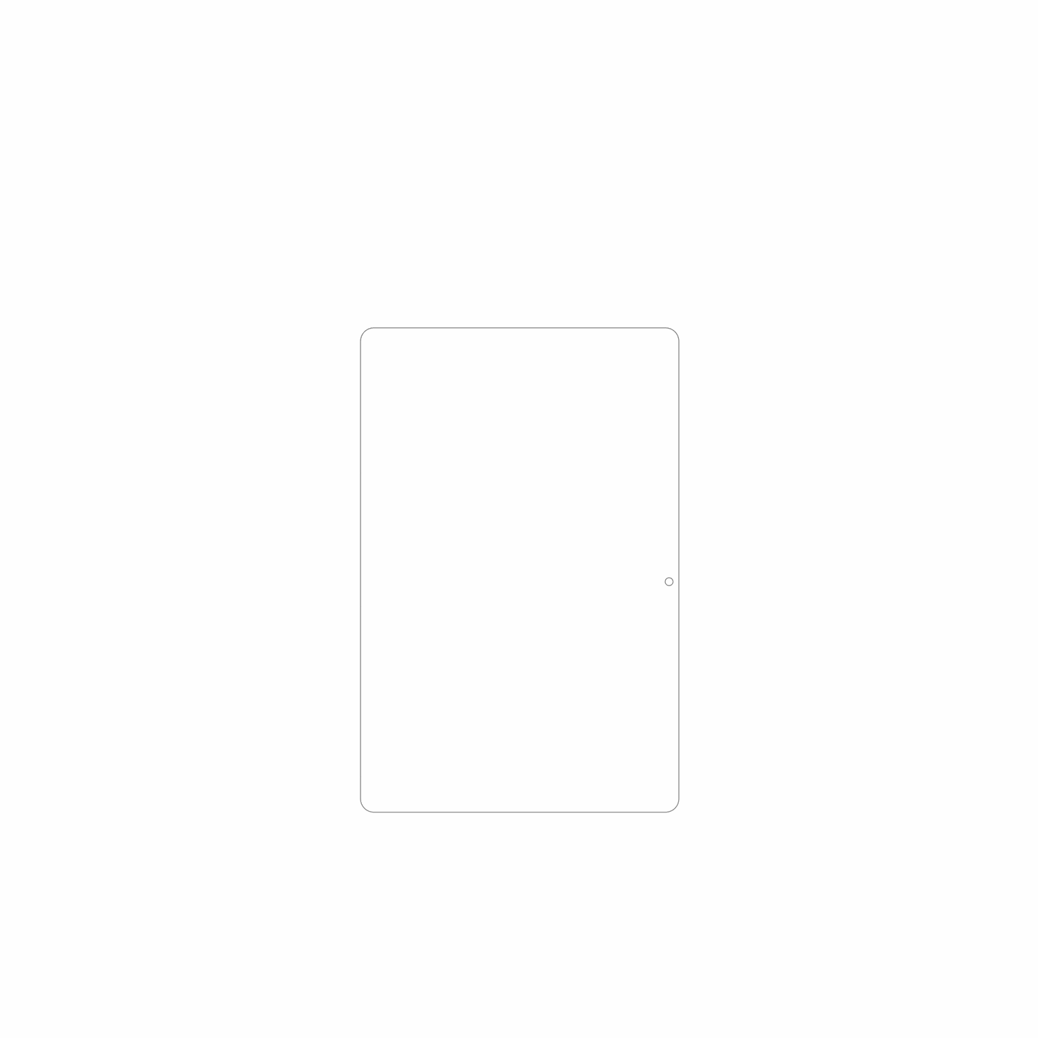 dipos Displayschutz für higolef7g rugged tablet 10.1 zoll, mattierte Oberfläche, geringe Dicke und perfekte Passform