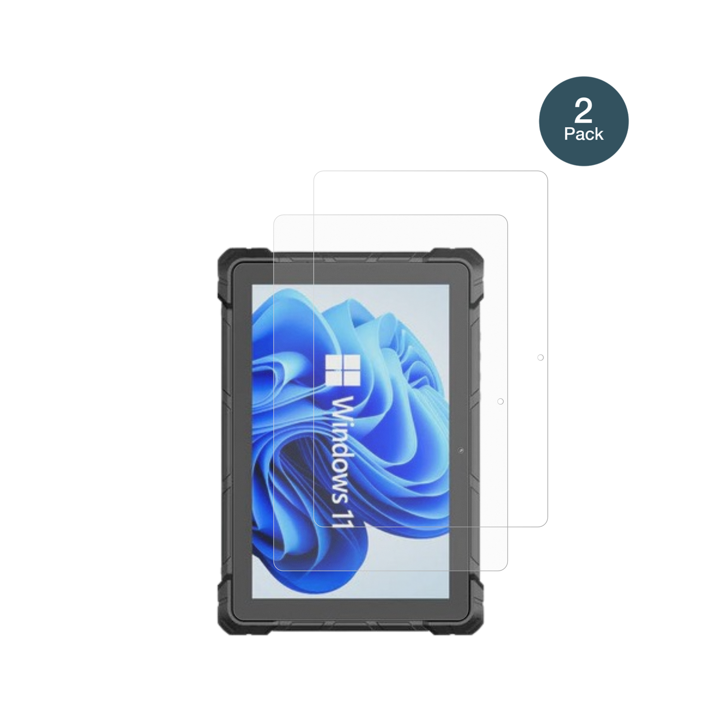 higolef7g rugged tablet 10.1 zoll mit aufgebrachter dipos Panzerfolie, die lästige Fingerabdrücke minimiert