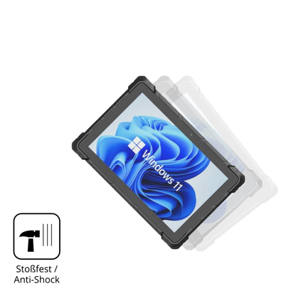 Schutz gegen Kratzer auf dem higolef7g rugged tablet 10.1 zoll Glas durch Schlüssel, Stöße gegen die Tischkante oder Stürze