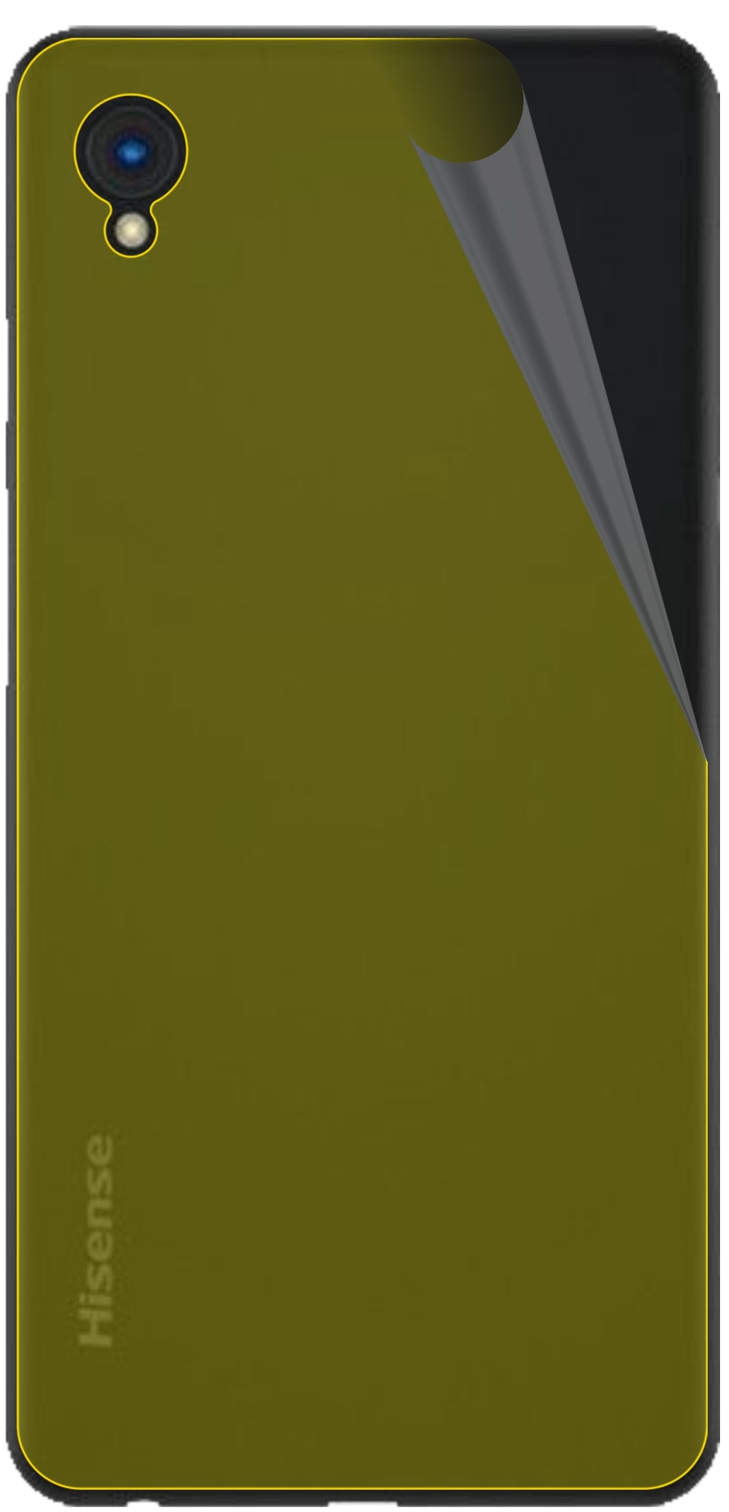 dipos Displayschutz für HiSense A5 Rückseite, transparente Oberfläche, geringe Dicke und perfekte Passform