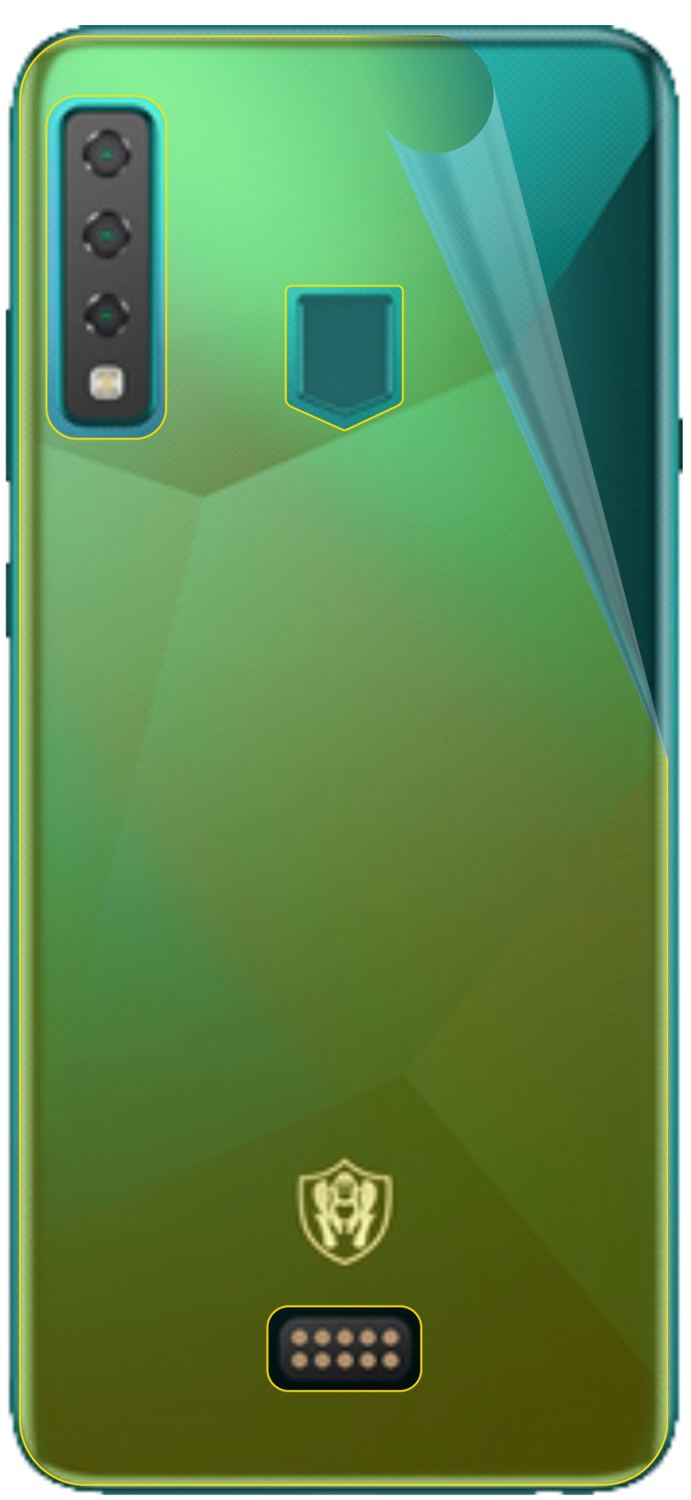 dipos Displayschutz für HiSense King Kong 6 Rückseite, transparente Oberfläche, geringe Dicke und perfekte Passform