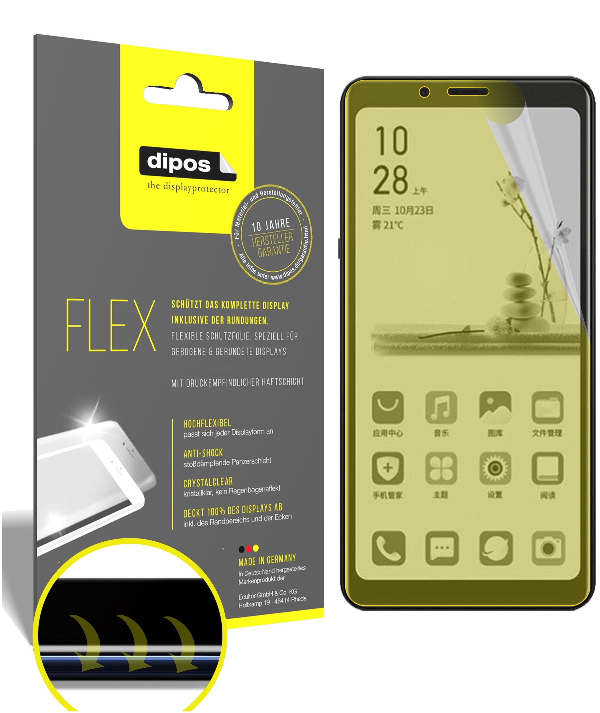 3D Full Cover Displayschutzfolie: Case-freundlicher Schutz mit perfekter Passform für dein Display. 