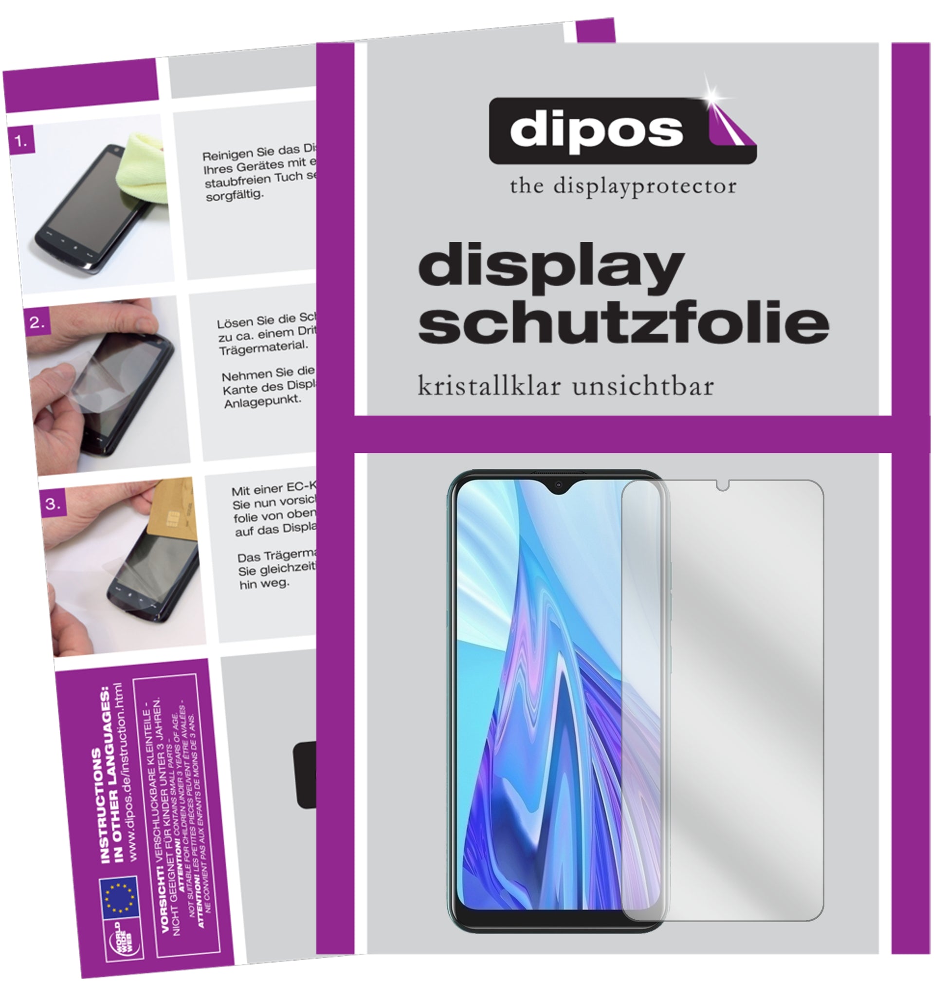 Kristallklare, dünne Schutzfolie: Kratzfest & passgenau für Hisense-F30s