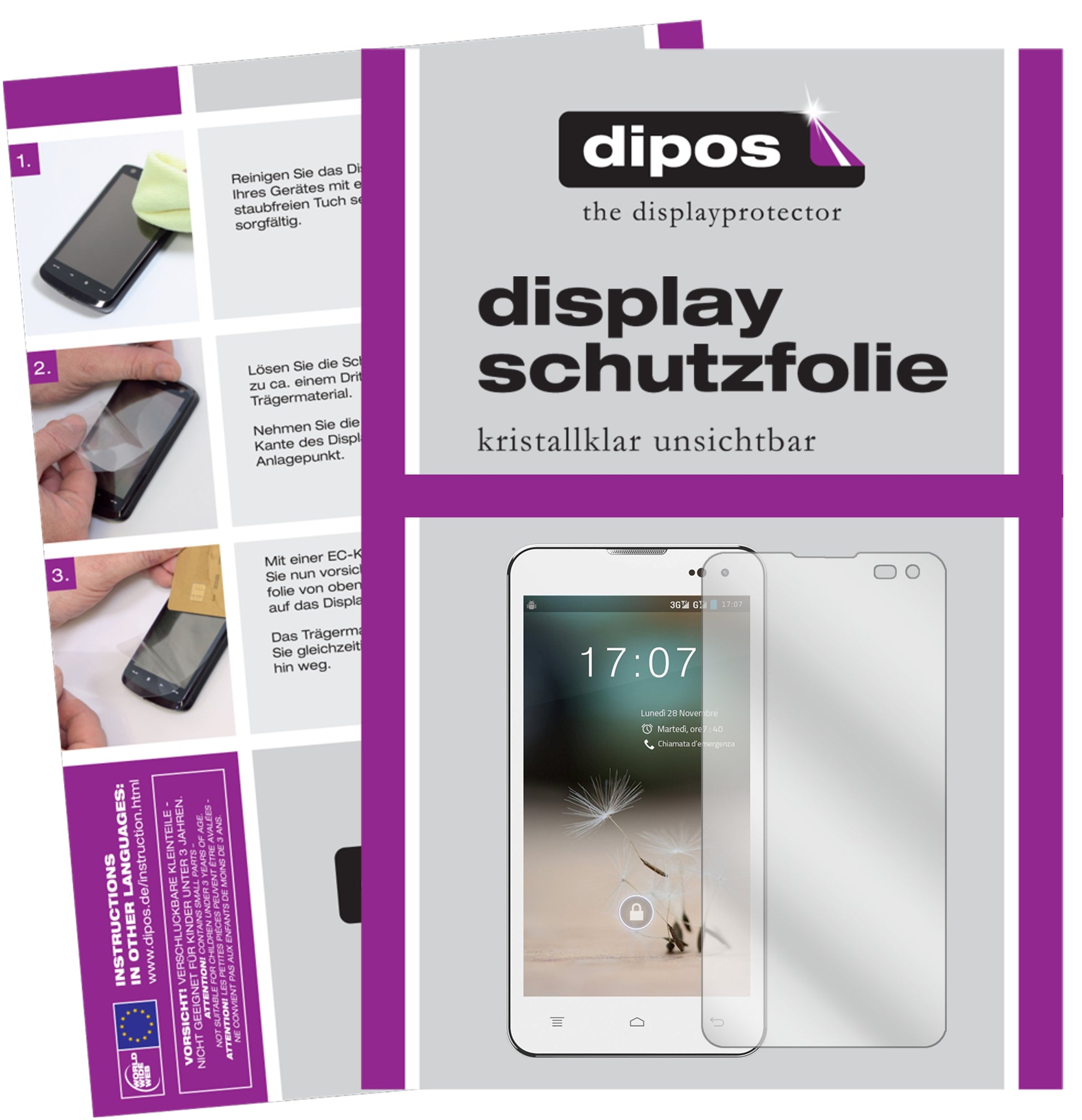 Kristallklare, dünne Schutzfolie: Kratzfest & passgenau für Hisense-HS-U971AE