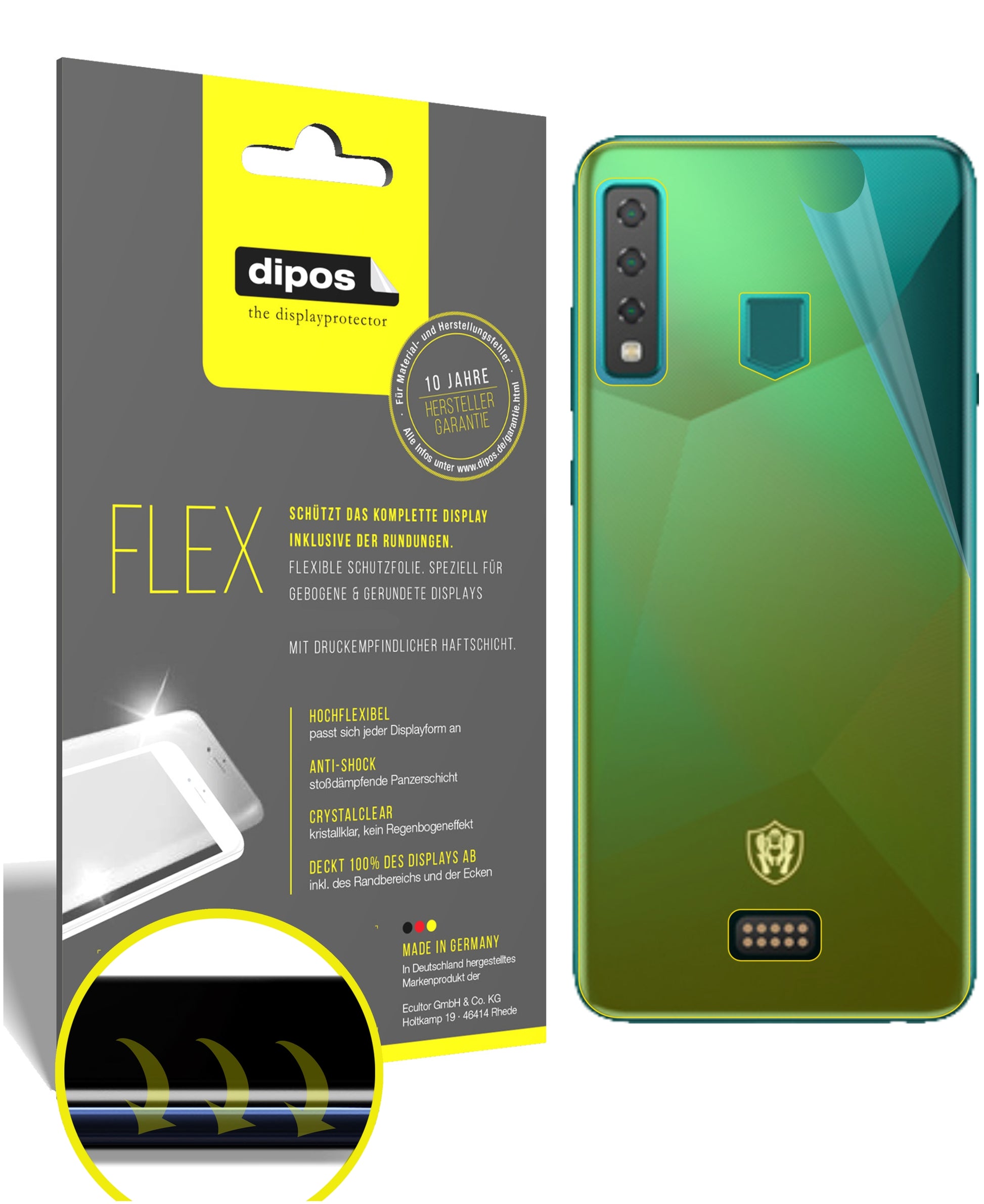 3D Full Cover Displayschutzfolie: Case-freundlicher Schutz mit perfekter Passform für dein Display. 