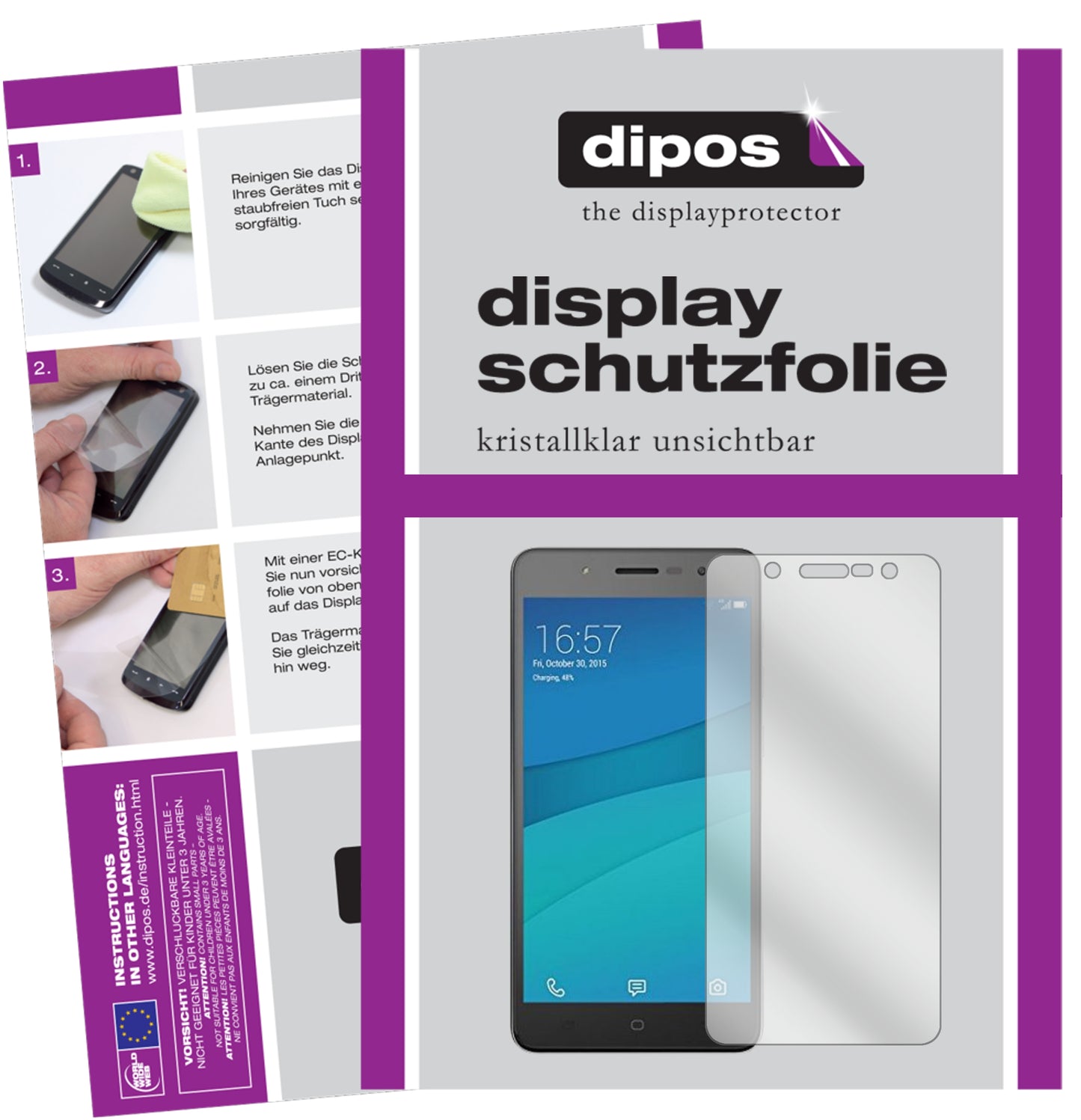 Kristallklare, dünne Schutzfolie: Kratzfest & passgenau für Hisense-L695