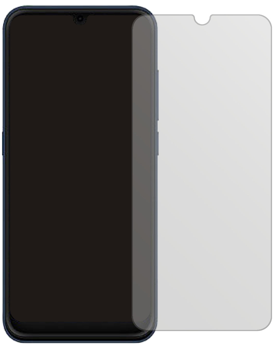 HisenseU50 mit aufgebrachter dipos Displayschutzfolie, die lästige Fingerabdrücke minimiert