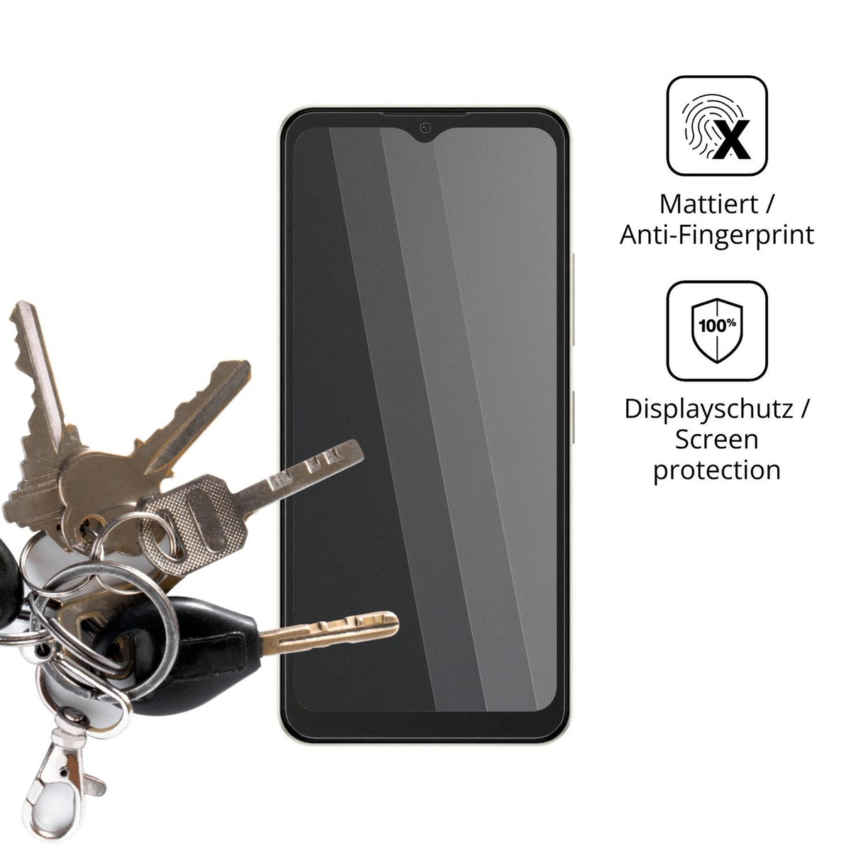 dipos Displayschutz für HMD Arc 2, mattierte Oberfläche, Blickschutzfilter und perfekter Passform