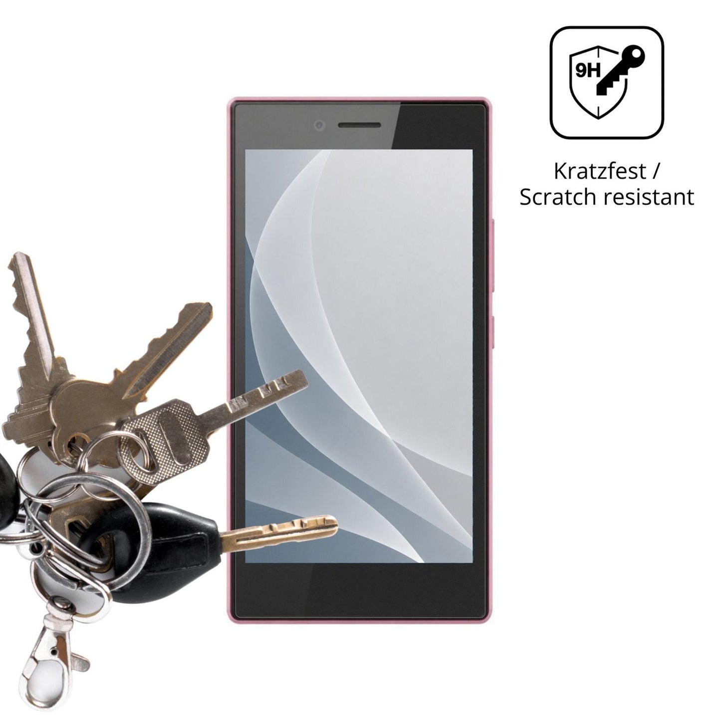 dipos Displayschutz für HMD Asha 505, mattierte Oberfläche, robuste Festigkeit und perfekte Passform