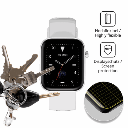 dipos Displayschutz f�r HMD Watch P1, transparente Oberfl�che, geringe Dicke und perfekte Passform
