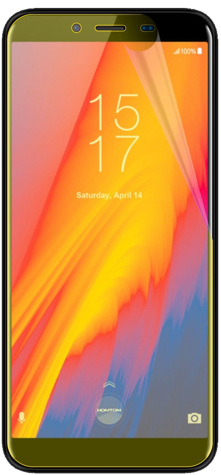 dipos Displayschutz für HomTom S99, transparente Oberfläche, geringe Dicke und perfekte Passform