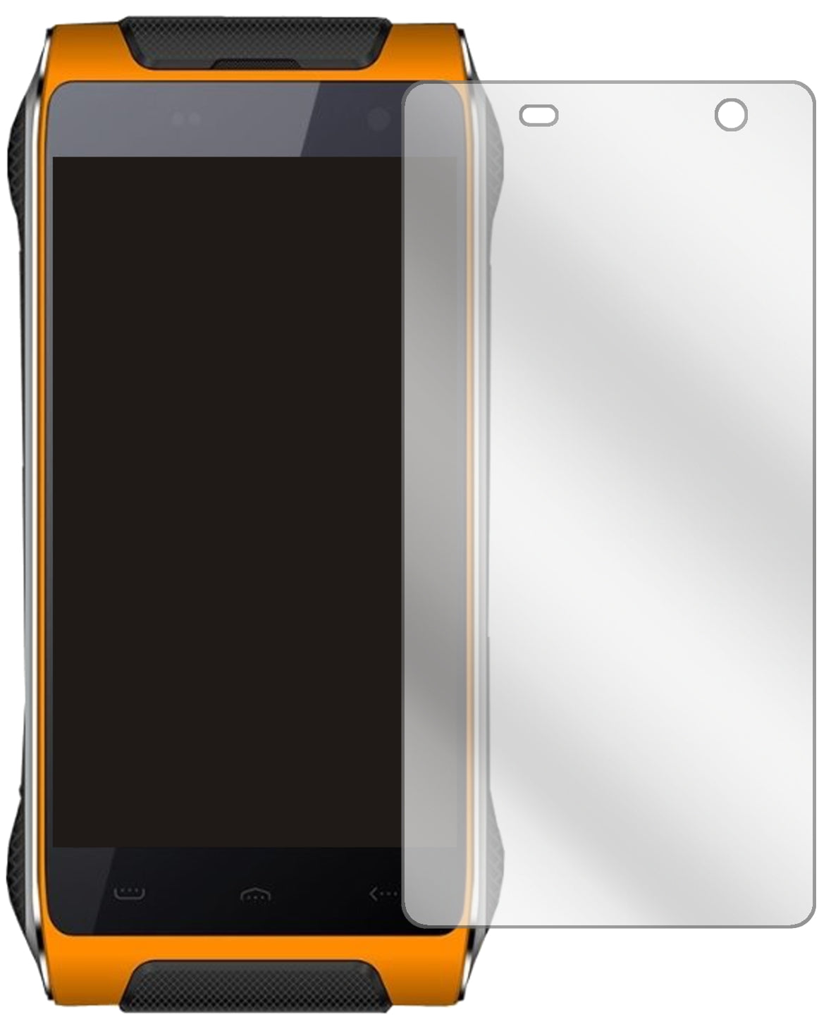 HomtomHT20 Pro mit aufgebrachter dipos Displayschutzfolie, glasklare Darstellung ohne Einschränkungen