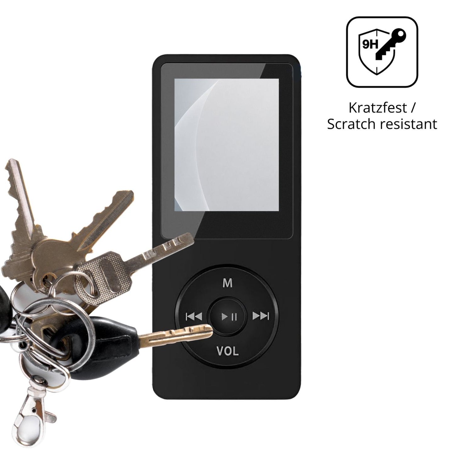 dipos Displayschutz für HOMTRAK T6, mattierte Oberfläche, robuste Festigkeit und perfekte Passform