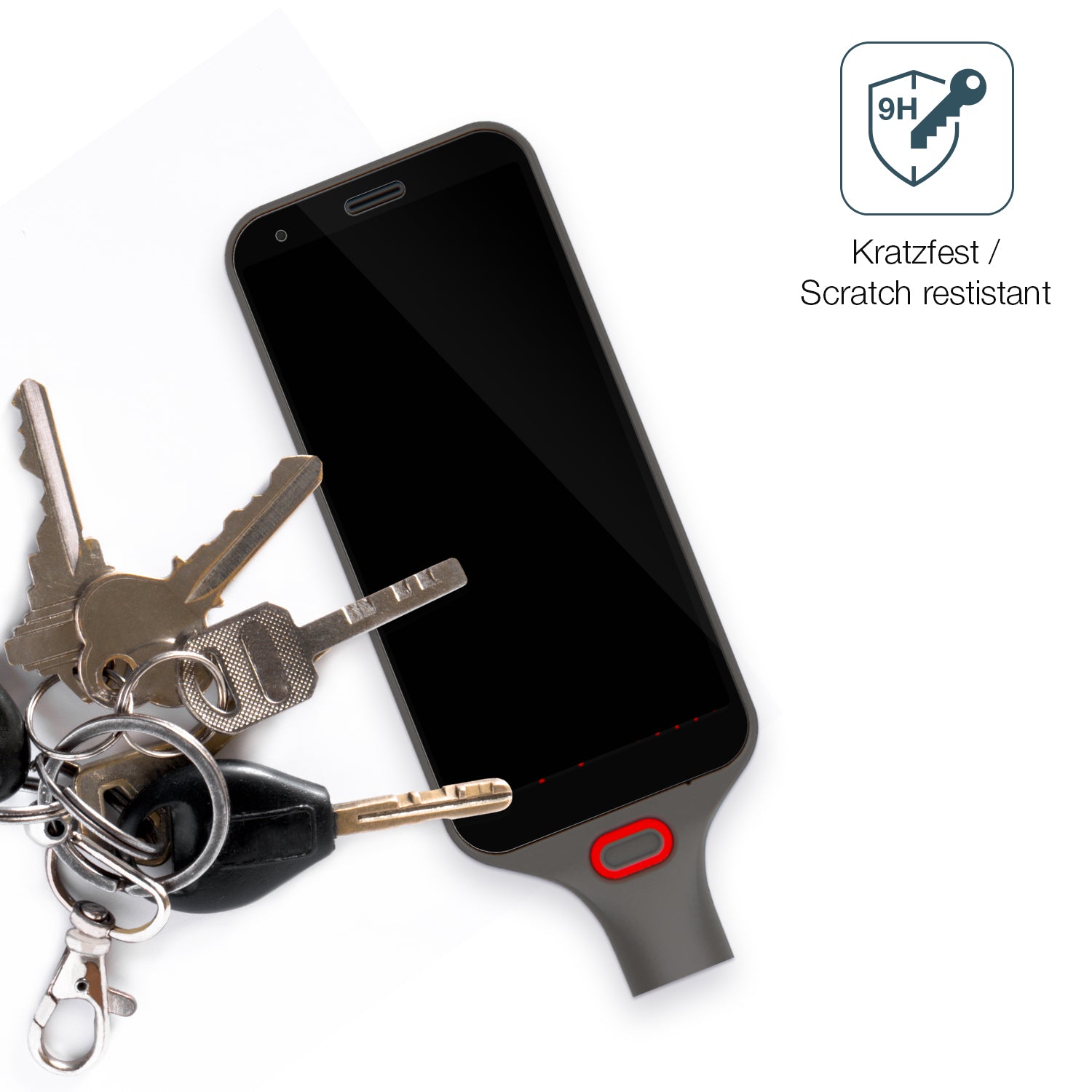 dipos Displayschutz für Honeywell CS32, transparente Oberfläche, perfekte Passform auch für die Rundungen