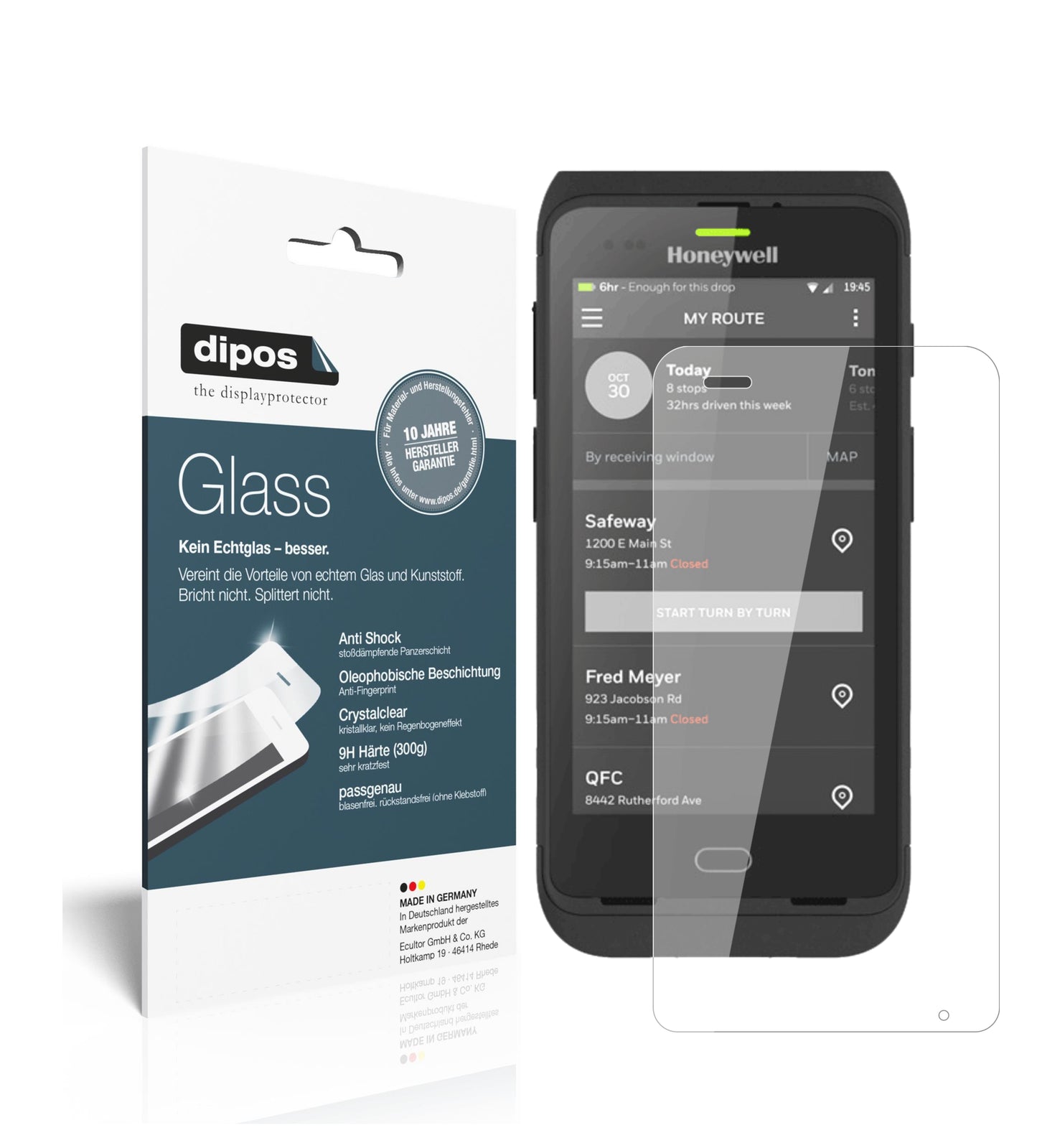 Perfekte Passform und ultimative Qualität: Unser 9H Panzerglas bietet Schutz für Honeywell-CT40