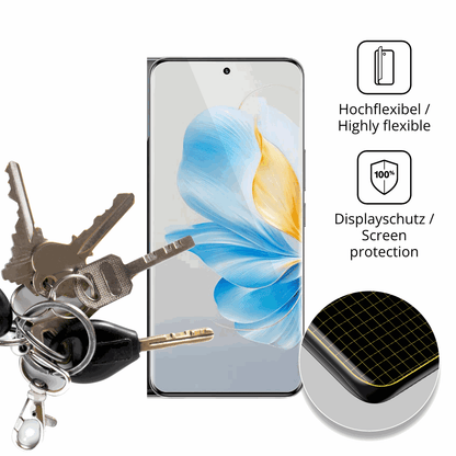 dipos Displayschutz für Honor 100, transparente Oberfläche, geringe Dicke und perfekte Passform