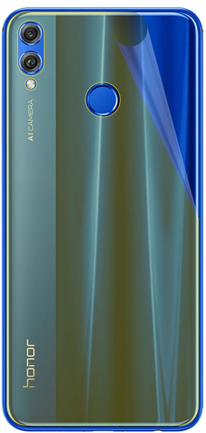 dipos Displayschutz für Honor 8X Rückseite, transparente Oberfläche, geringe Dicke und perfekte Passform