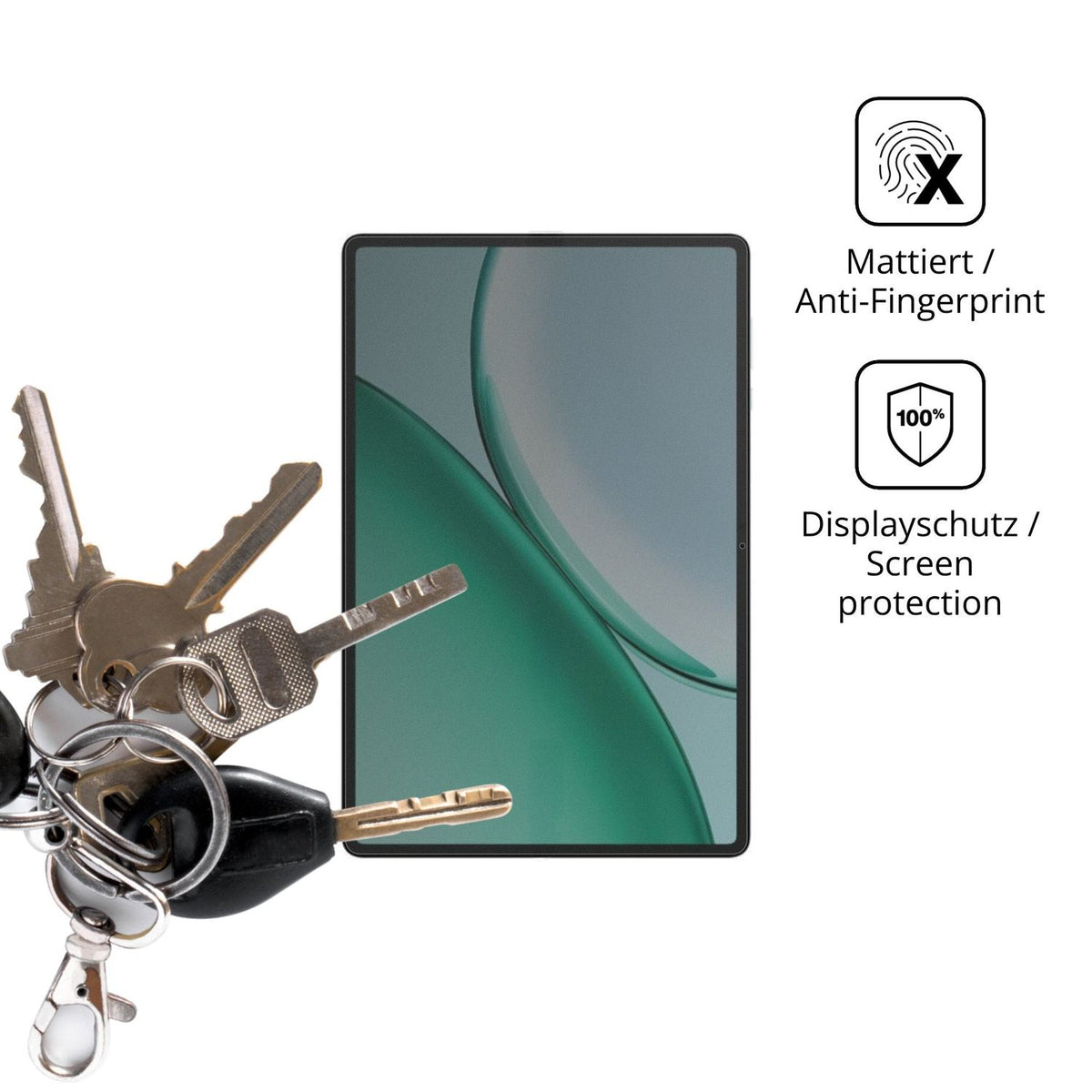 dipos Displayschutz für Honor Pad X10, mattierte Oberfläche, Blickschutzfilter und perfekter Passform