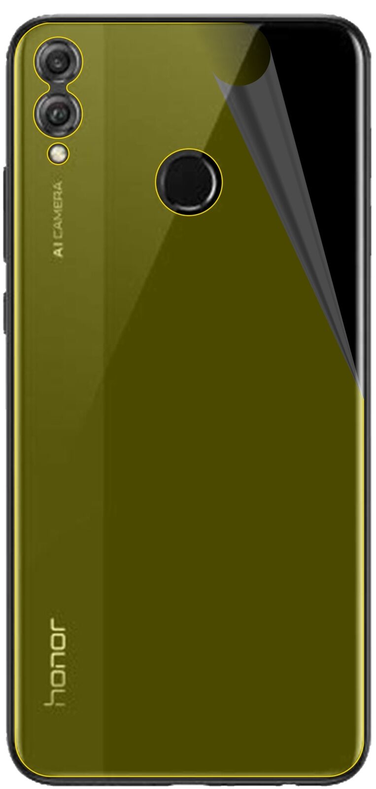 dipos Displayschutz für Honor View 10 Lite Rückseite, transparente Oberfläche, geringe Dicke und perfekte Passform