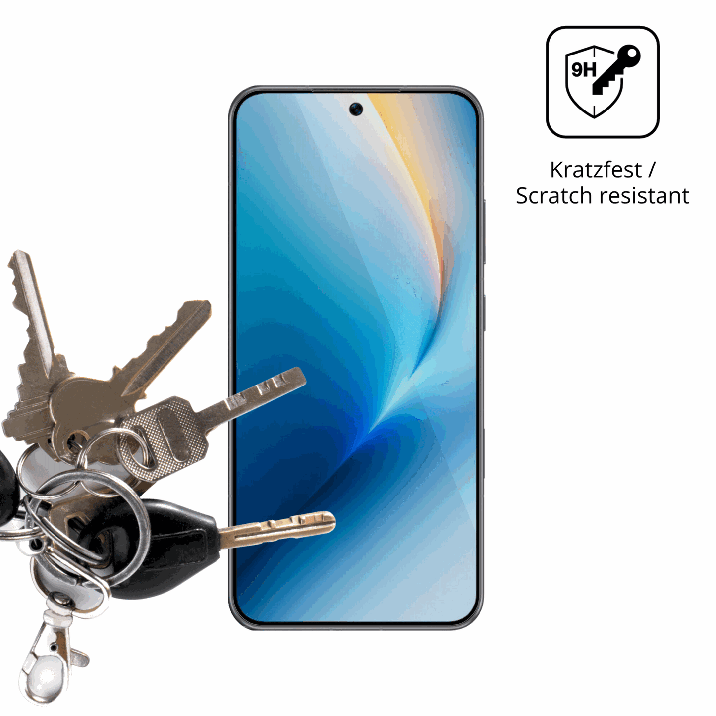 dipos Displayschutz f�r Honor Win, transparente Oberfl�che, perfekte Passform auch f�r die Rundungen